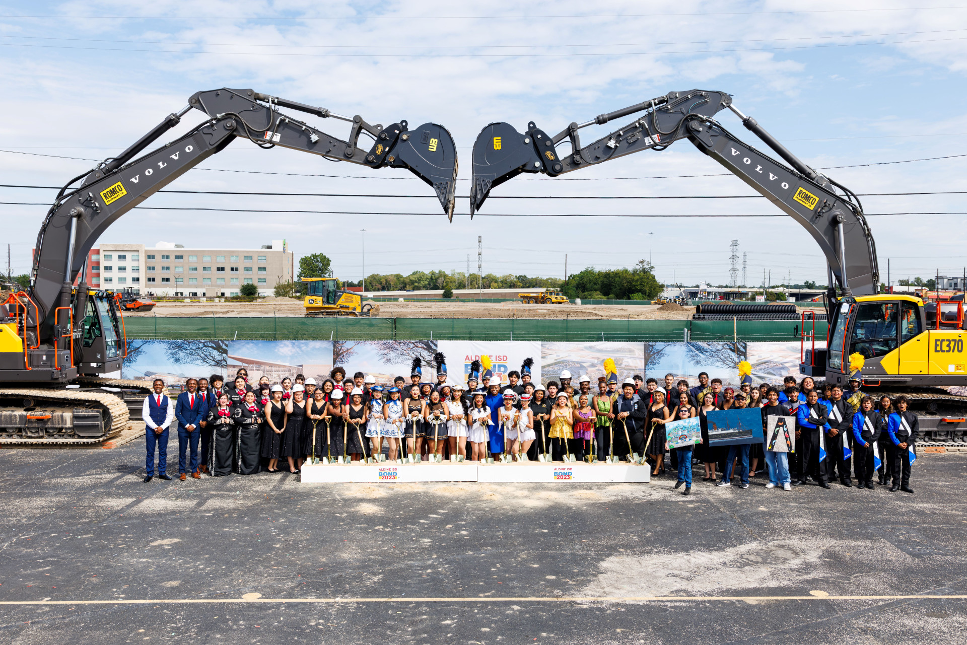 Aldine ISD Education and Performing Arts Center groundbreaking ceremony on October 5, 2026