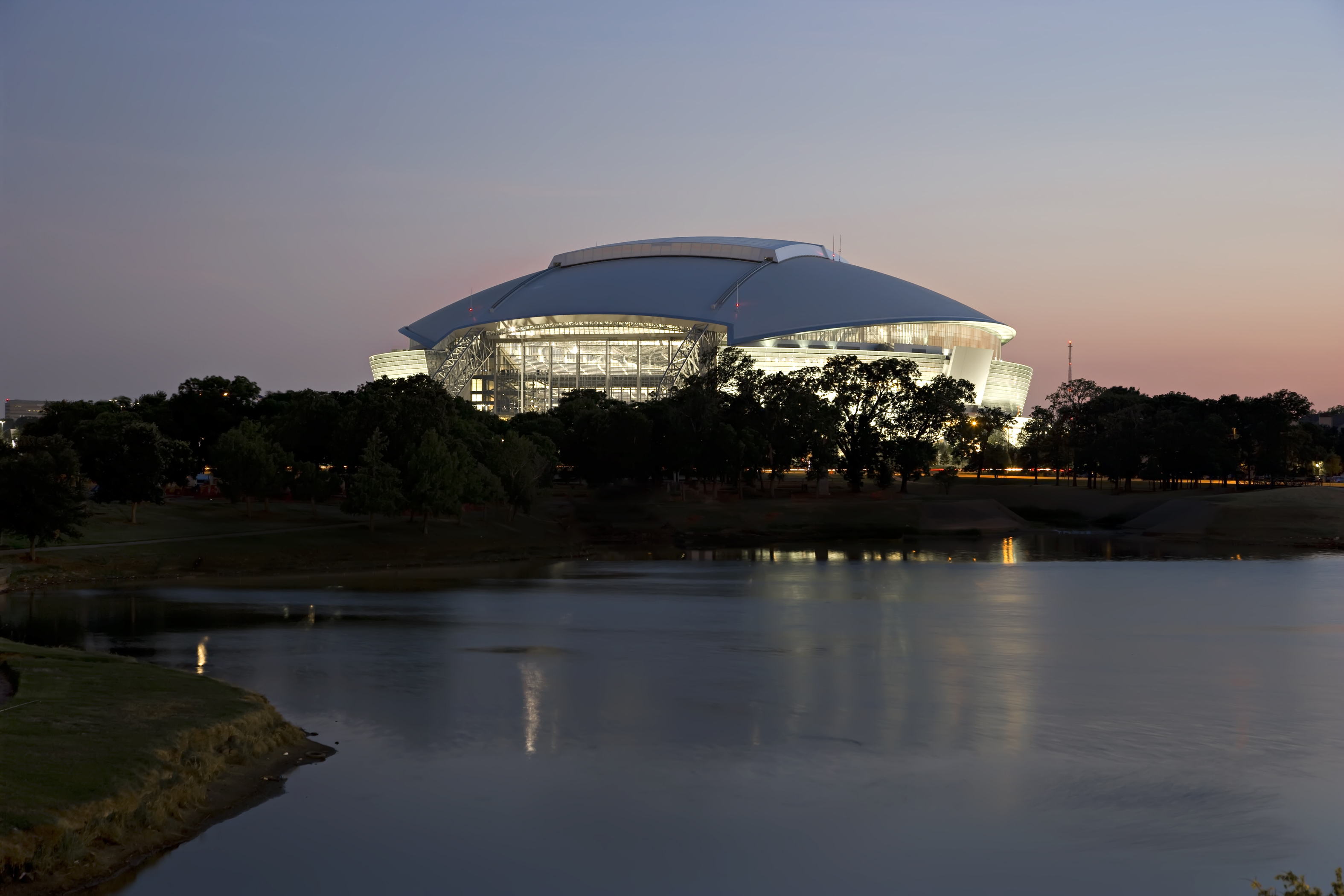 Exterior of AT&T Stadium in Arlington