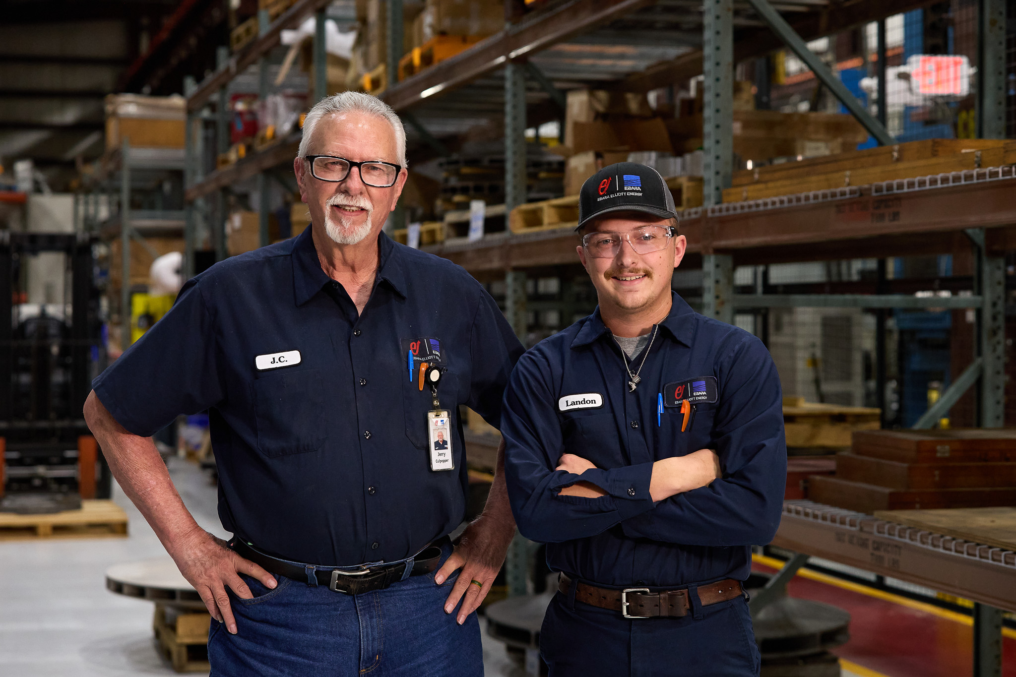 Ebara Elliott Energy personnel inside the Houston service operation