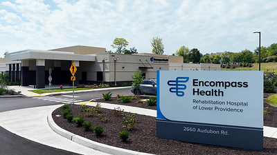 Existing Encompass Health Rehabilitation Hospital of Lower Providence, shown as a reference facility