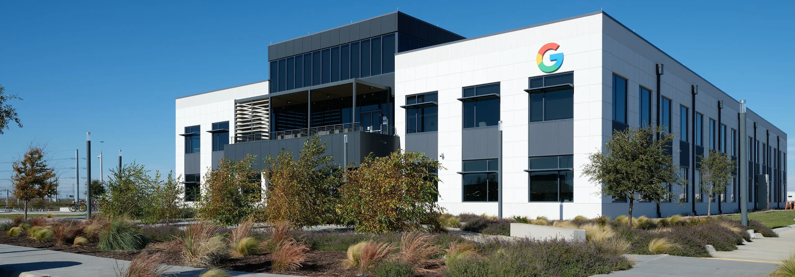 Existing Google facility pictured on Google's Texas data-center website; not the proposed Archer County campus