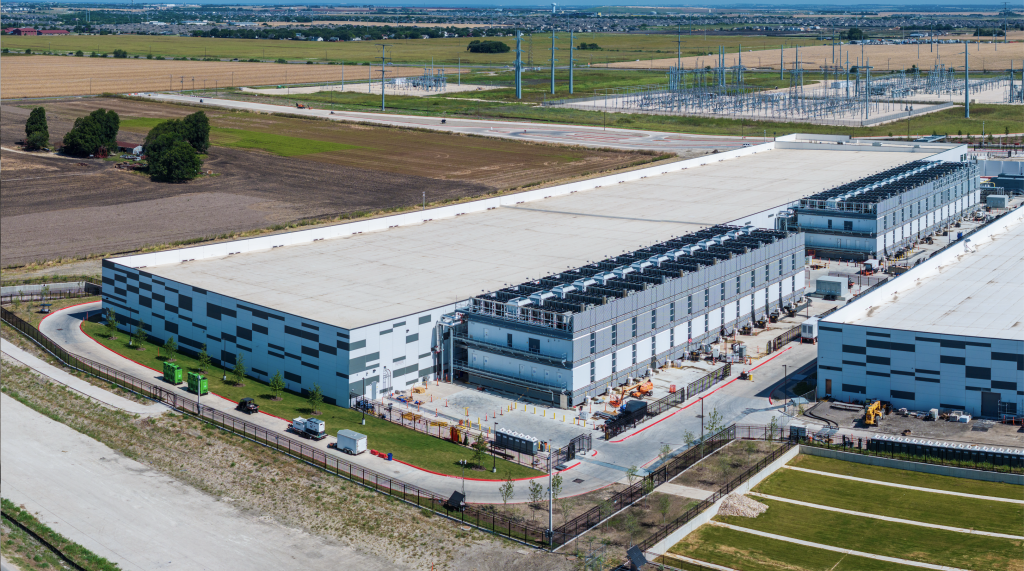 Existing buildings at the Hutto data-center campus
