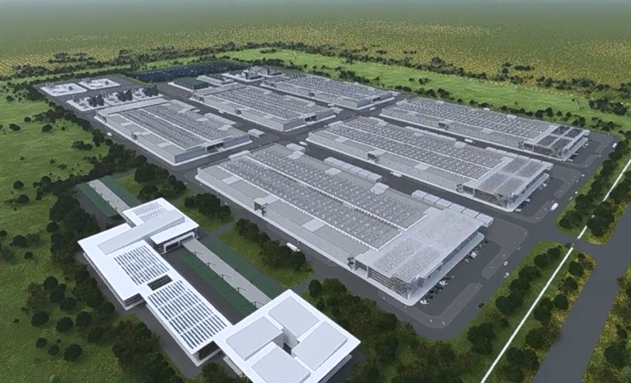 Nexus Data Centers rendering of its proposed Hubbard campus