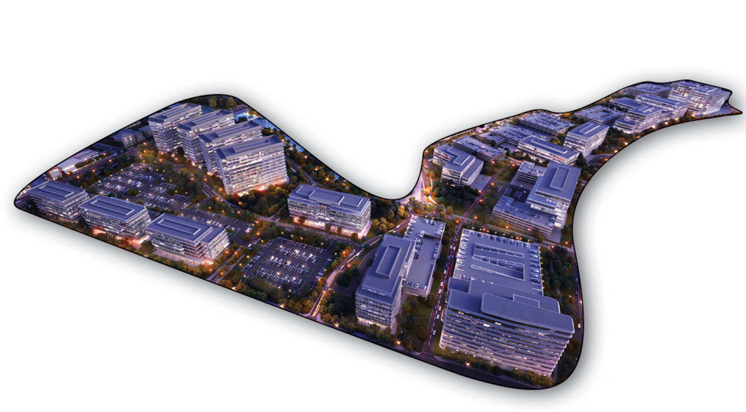 Fields office-development concept: Fields / Karahan Companies.