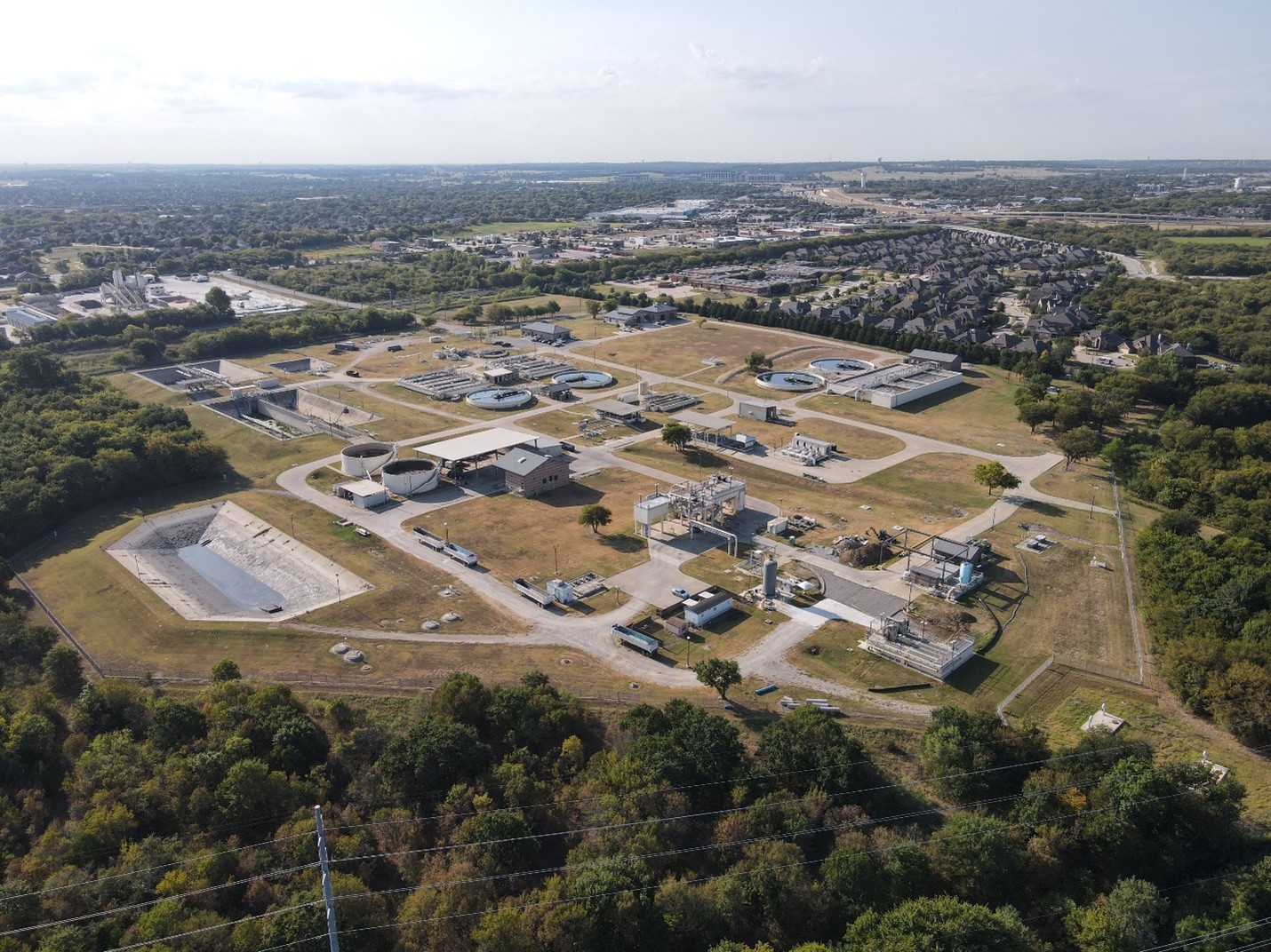 Reference: TRA Denton Creek facility, a separate plant; photograph published by Ardurra.