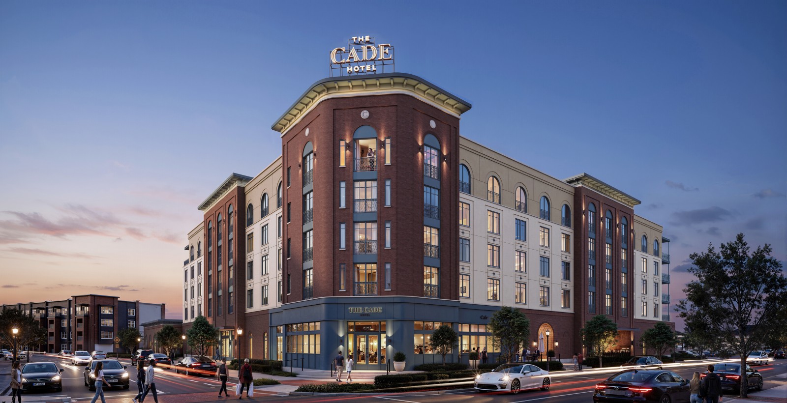 The Cade hotel: project design-team rendering.