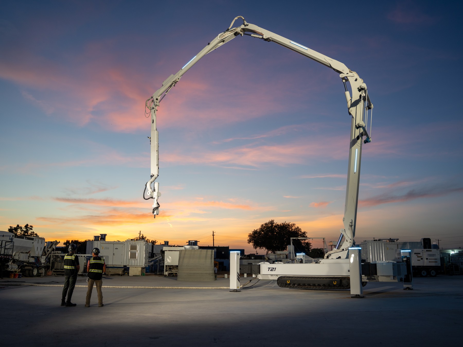 ICON Titan robotic construction system at its Austin Printland research facility