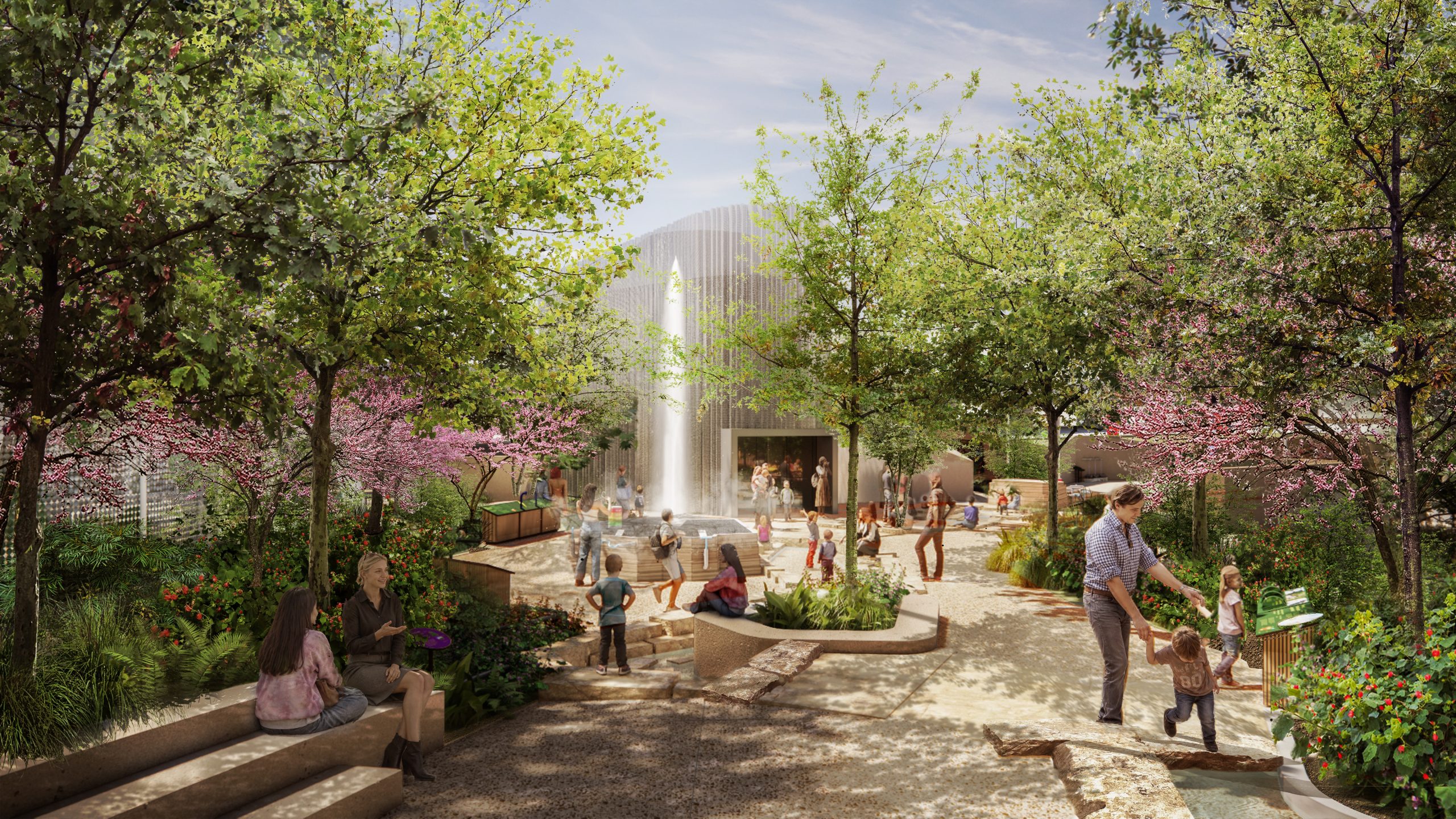 Proposed outdoor science environment: Perot Museum of Nature and Science.