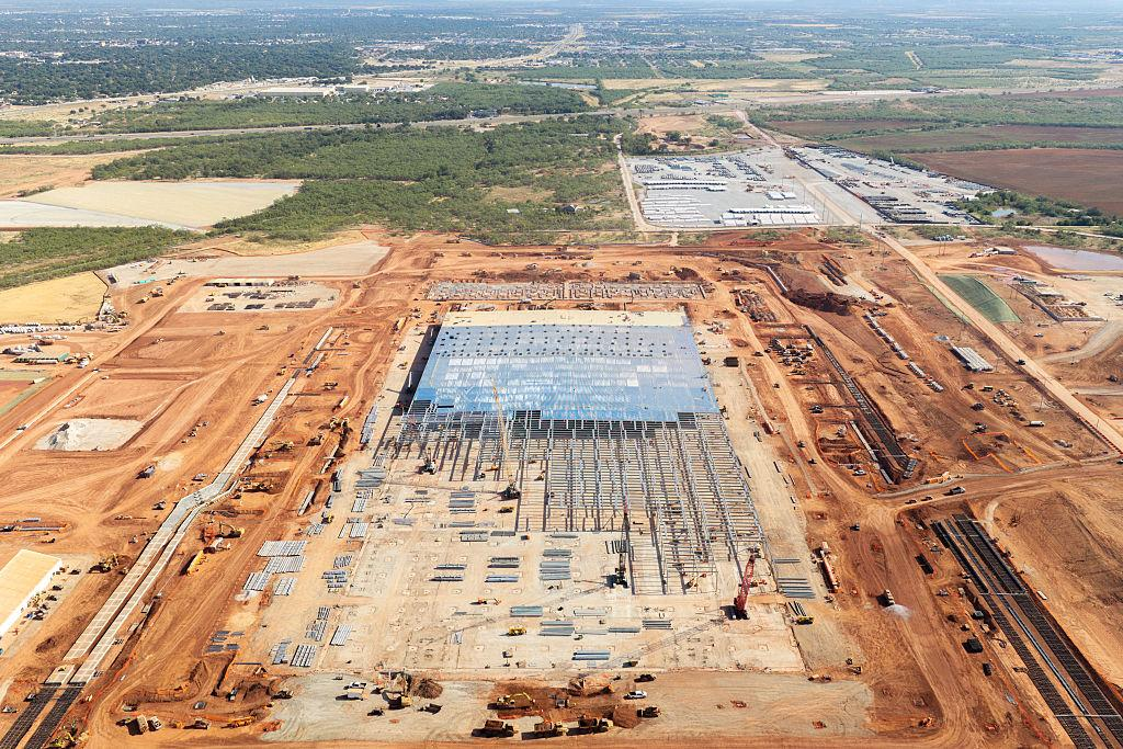 Aerial reference photograph of a large construction site; not a verified affected data-center project
