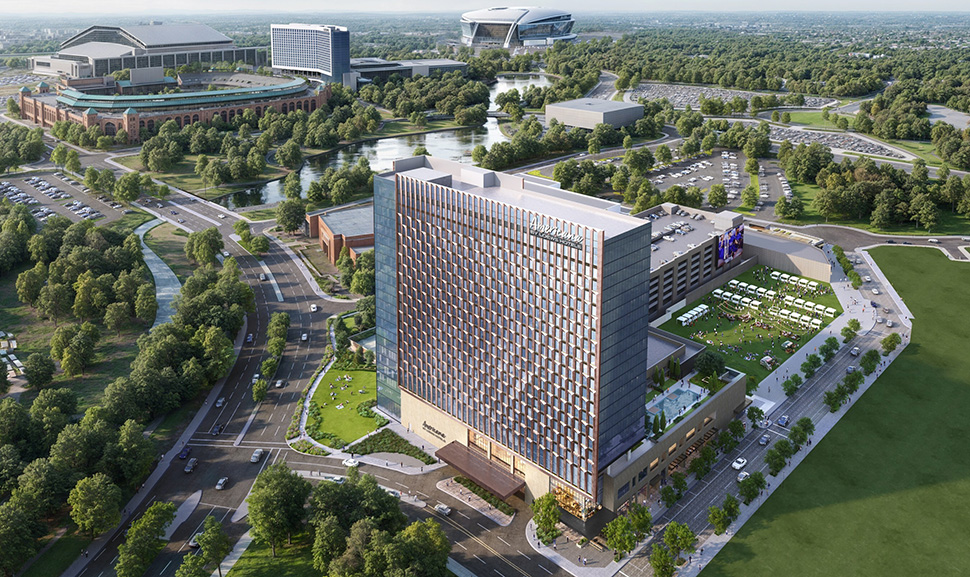 $500M-Plus Americana by Loews Hotel Under Construction in Arlington