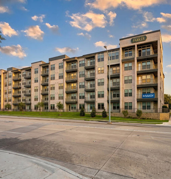 The Parker apartment building in Dallas’s Lake Cliff neighborhood