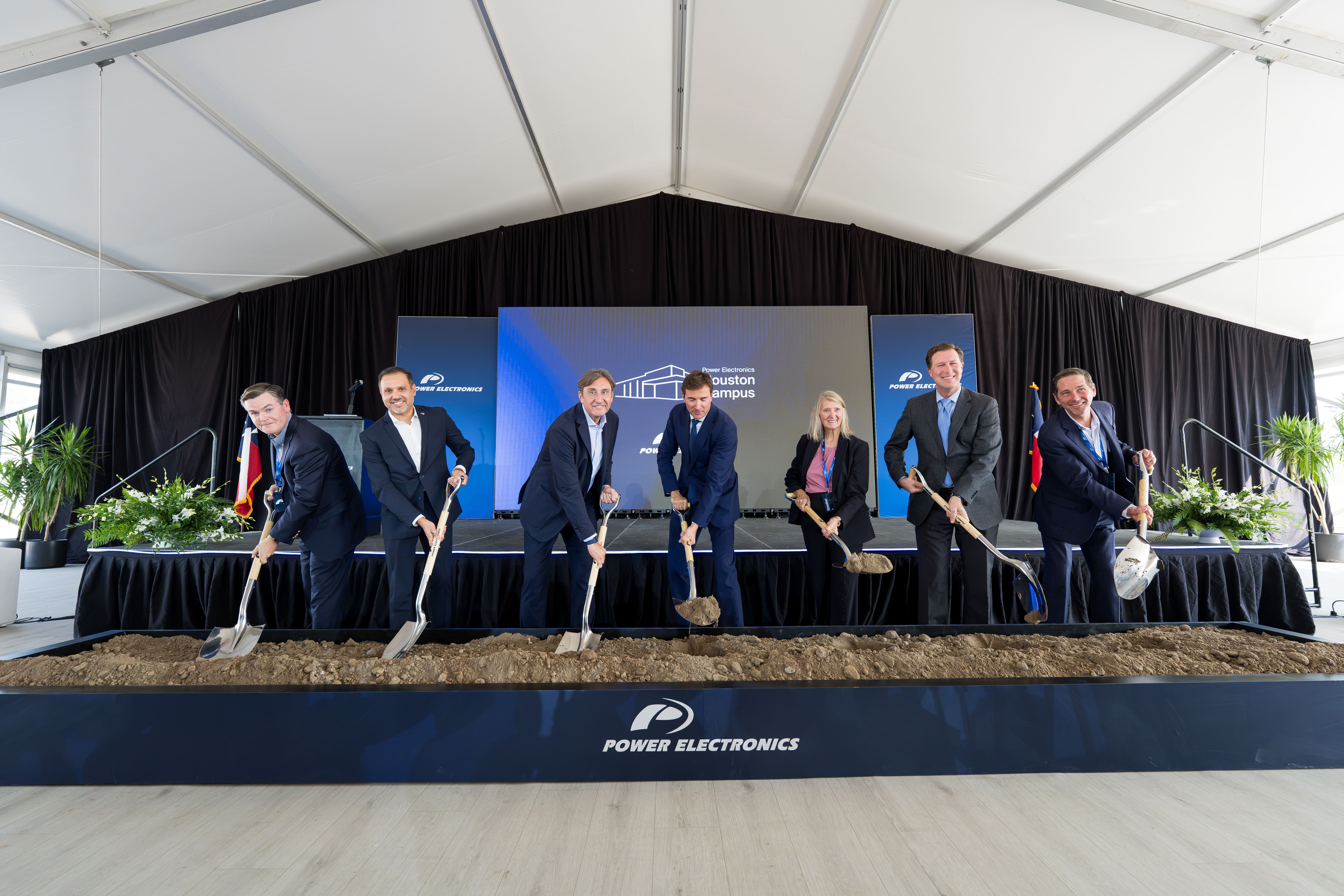 Power Electronics Houston campus groundbreaking ceremony