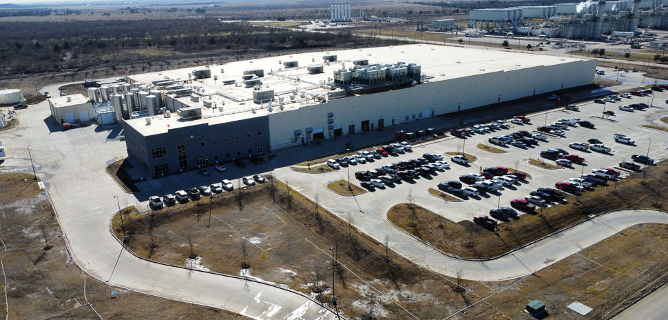 Existing Midlothian campus: SunOpta. Archival facility photograph.
