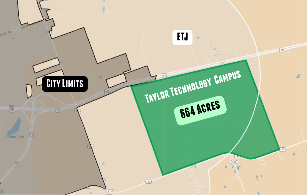 Taylor Technology Campus location map
